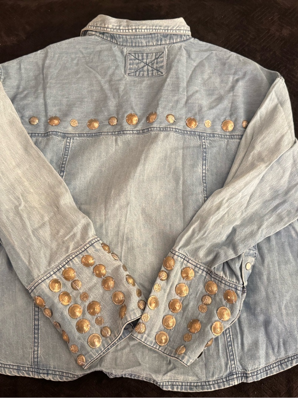 NWT- Free People - Austin Denim Top - Medium - Picture 11 of 11
